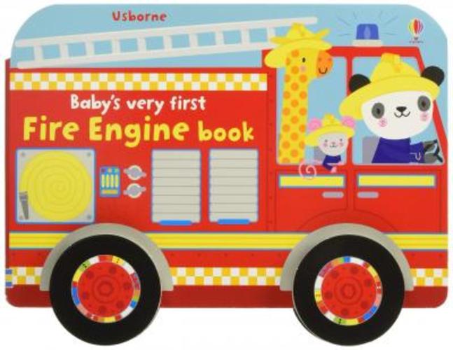 Sách - Baby's Very First Fire Engine Book by Fiona Watt (UK edition, paperback)