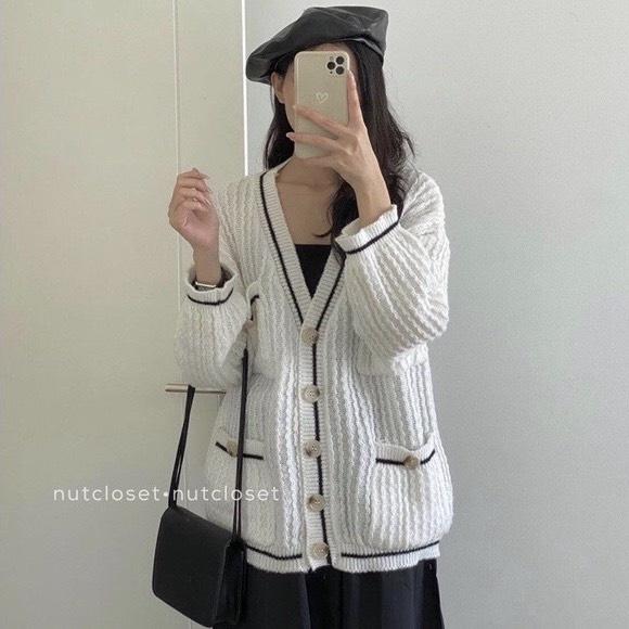 Áo cardigan len nữ ️️ kiểu dáng Hàn Quốc trẻ trung năng động. dễ phối đồ