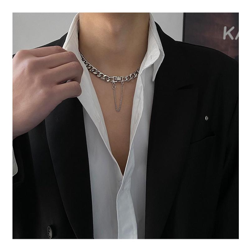 Dây Chuyền Vòng Cổ Nam Nữ Chuỗi Trơn Cuban Chain Xích Basic Thời Trang Ngầu Hiphop Titan Đẹp Không Gỉ - Câmmvintage
