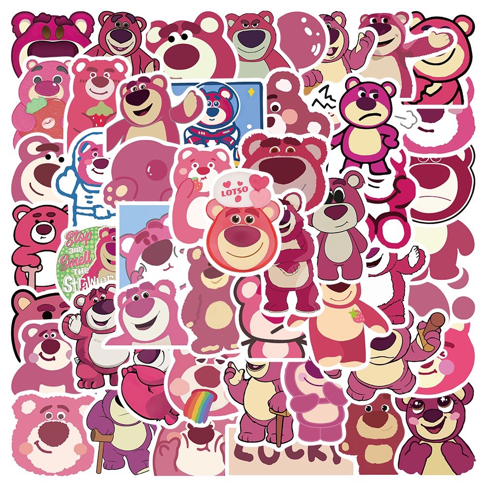 Set 50 Sticker Dán Laptop Chống Nước Hình Nhân Vật Hoạt Hình Toy Story