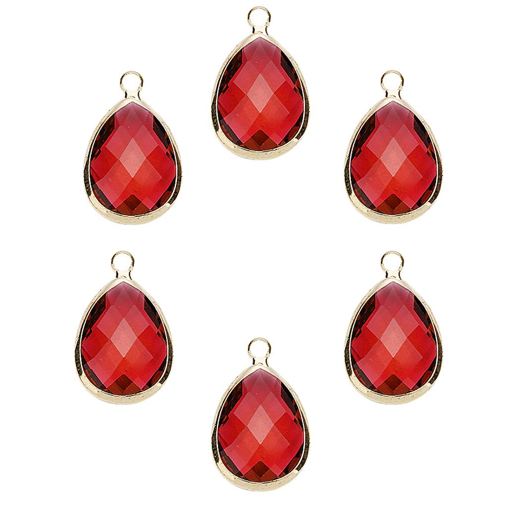 6 Pcs Fashion Drop Jewelry Making Charms Necklace Pendant  White