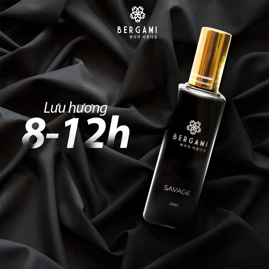 Nước hoa nam Bergami Savage 35ml - Mùi hương tinh tế, lịch lãm - Lưu hương 12h