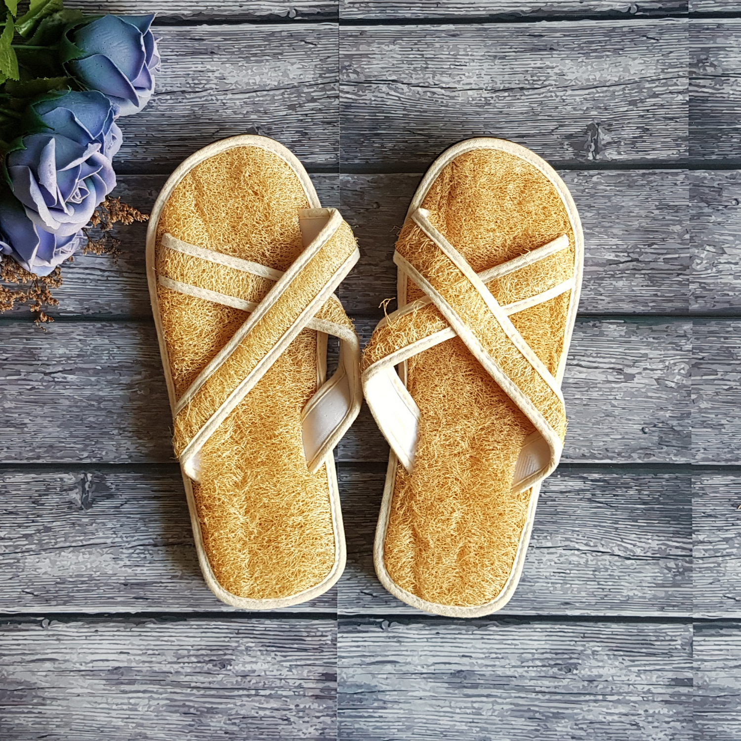 Dép xơ mướp massage