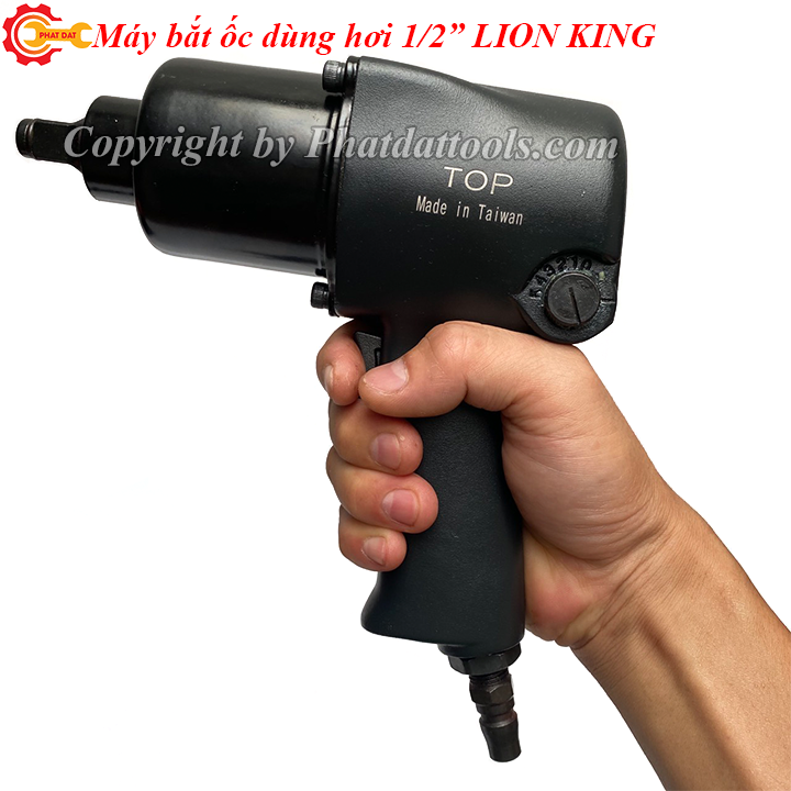 Máy siết mở bulong dùng hơi LION KING có khẩu - Hàng Đài Loan - Bảo hành 6 tháng