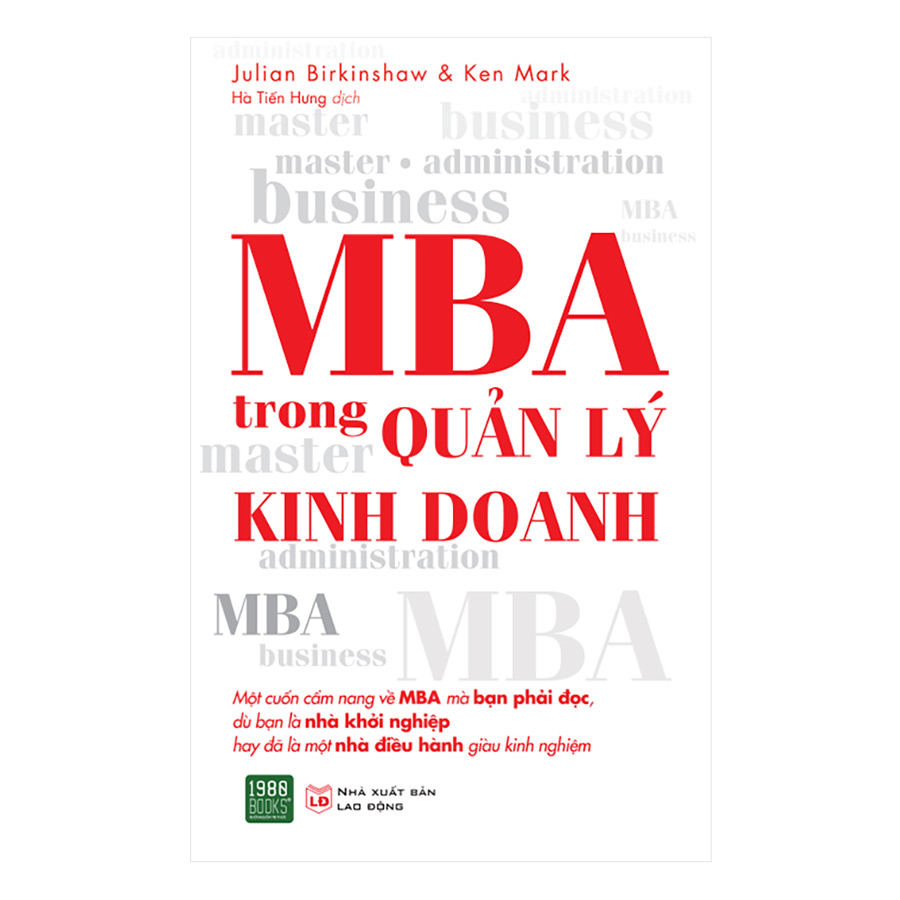 Combo MBA Căn Bản + MBA Quản Lý Trong Kinh Doanh ( 2 Cuốn )