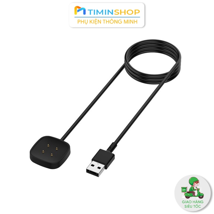 Cáp sạc cho Fitbit Versa 4/ Versa 3/ Sense 2/ Sense - Dài 1m