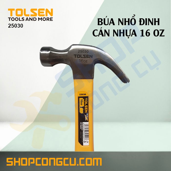 Búa nhổ đinh cán nhựa 16 OZ Tolsen 25030