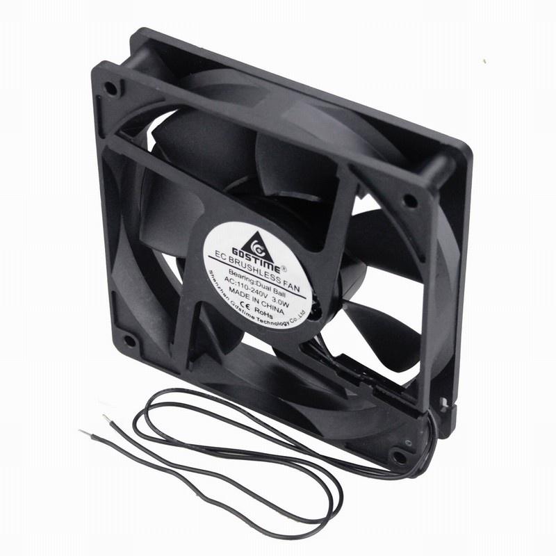 1 Pcs Gdstime 86CFM Electric Cooling Cooler AC 11V 111V 11V 130V 140V 1700RPM 1111B EC Motor Fan 11cm DC 11mm x 11mm 1 Wire