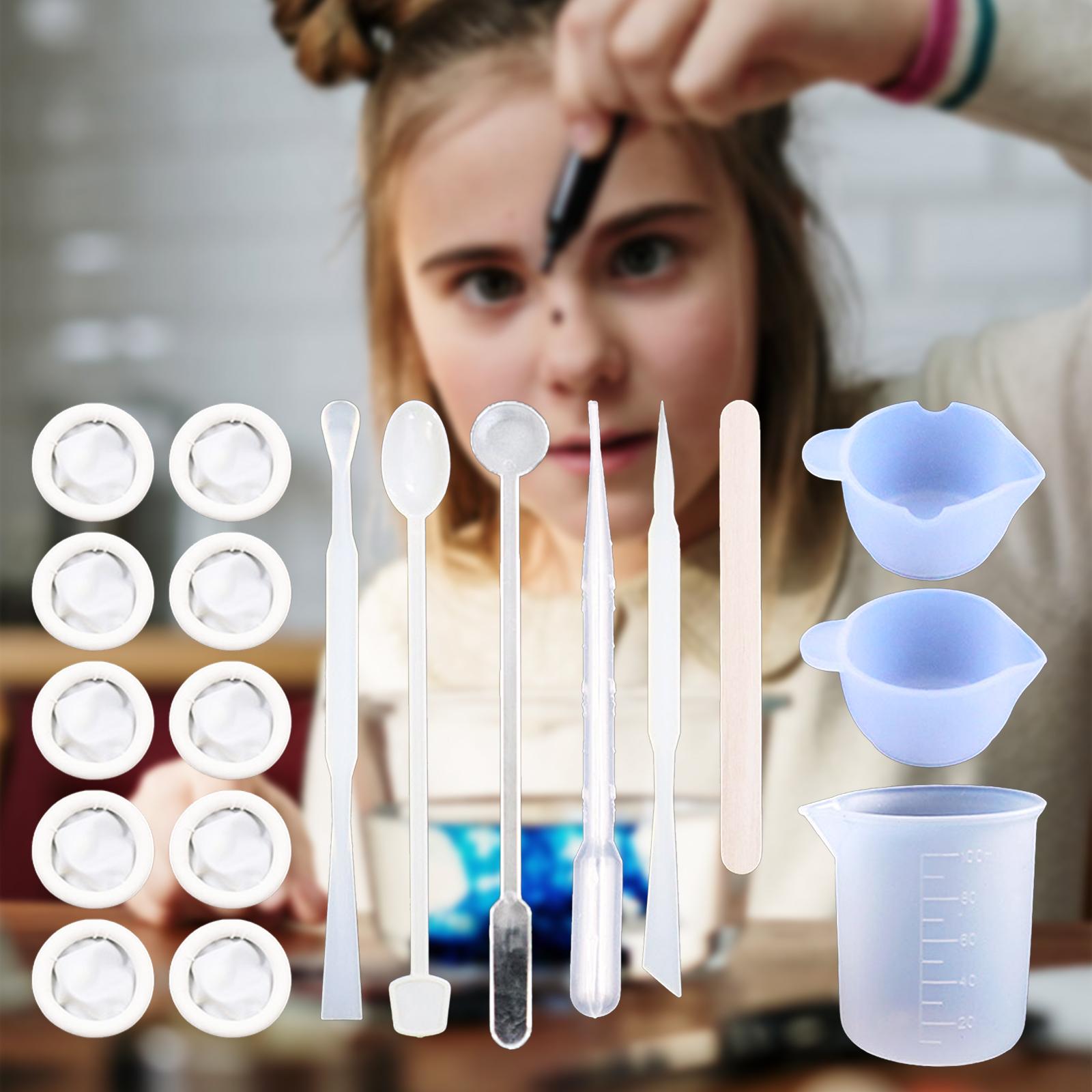 Set 39 Cốc Đo Lường 100Ml Bằng Silicone Dùng Làm Trang Sức Resin Epoxy Đeo Ngón Tay Cho Người Lớn