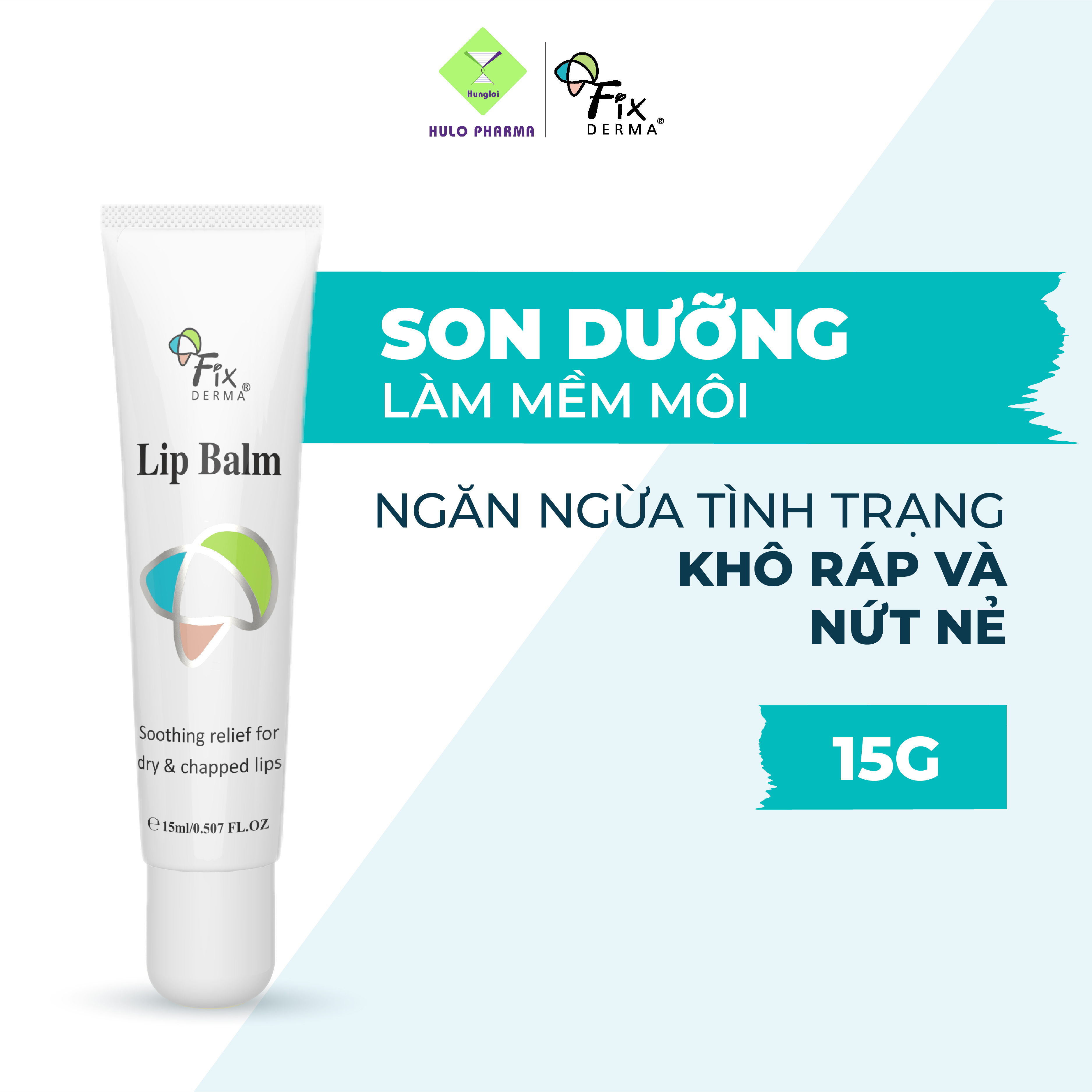 Son Dưỡng Ẩm Môi Mềm Mịn Giảm Khô Nứt Nẻ Fixderma LIP BALM – 15ml