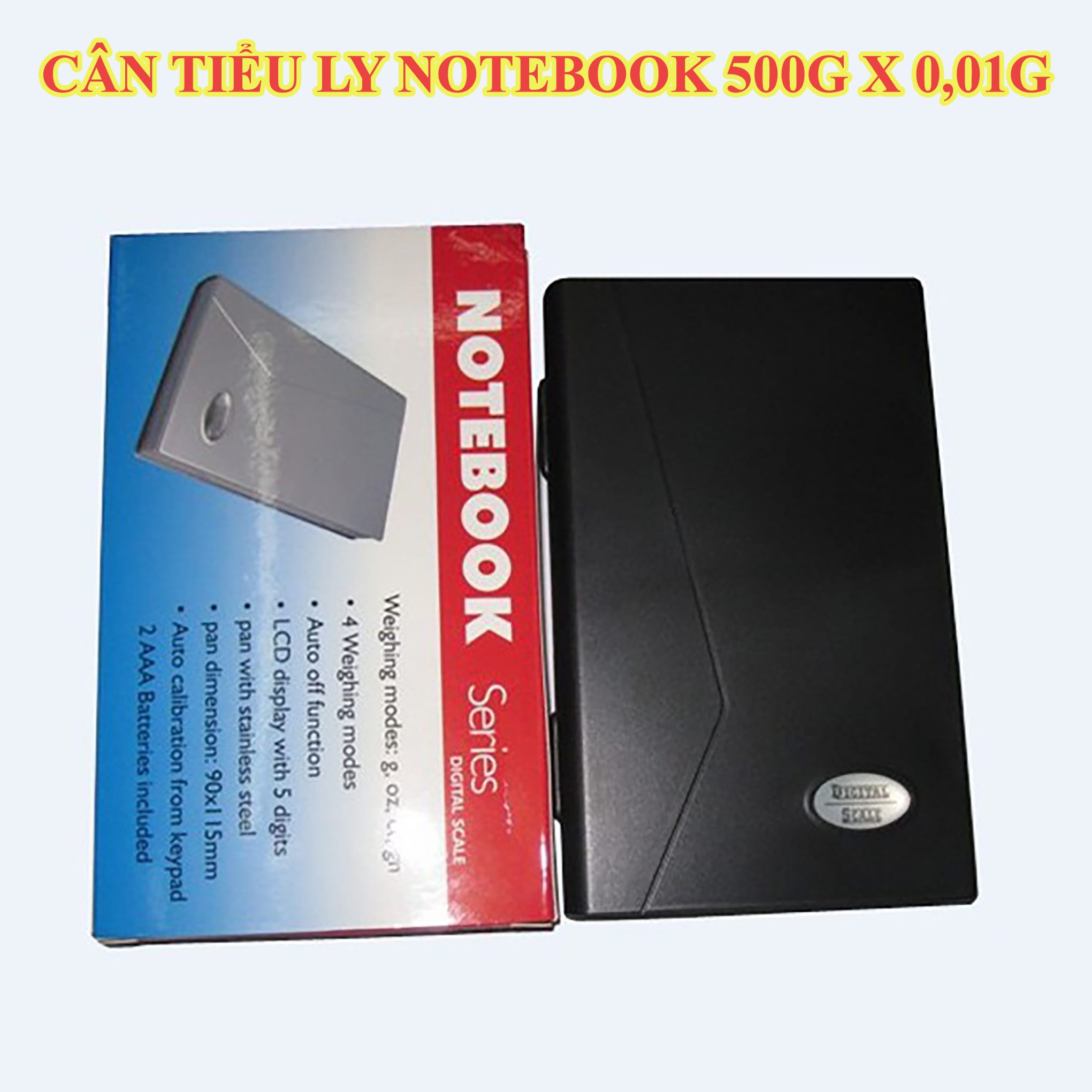 Cân Tiểu Ly Điện Tử NOTEBOOK 500g x 0,01g