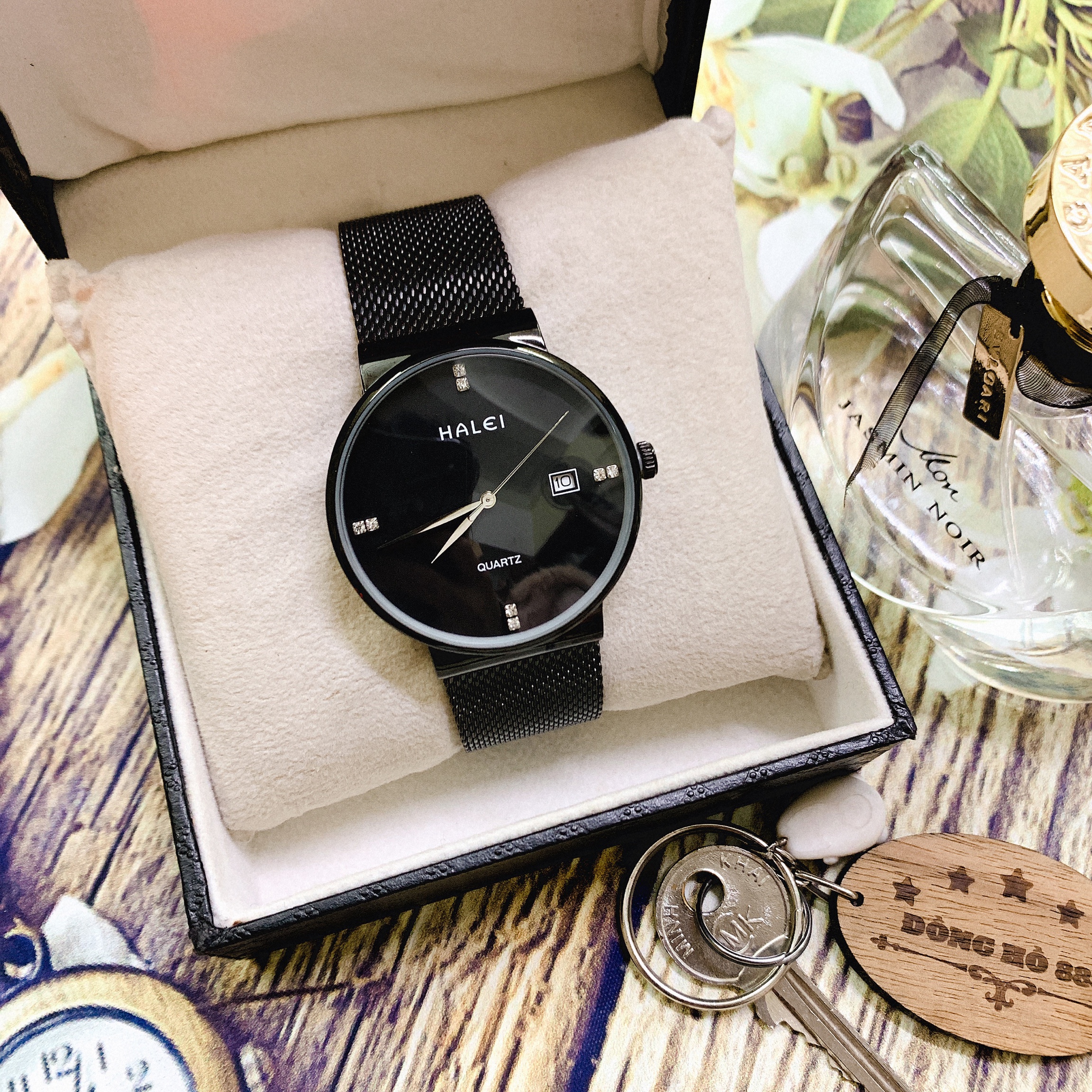 Đồng Hồ Nam HL8024 full đen