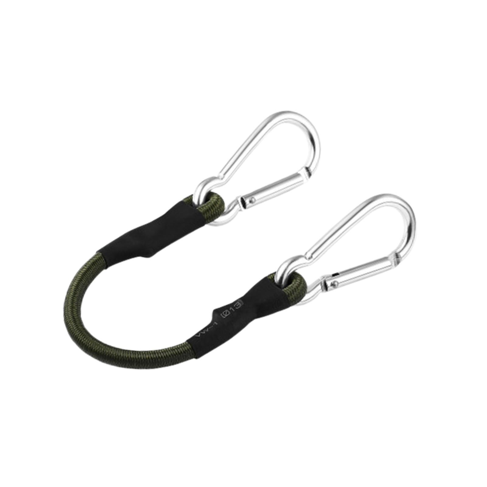 Bungee Cords with Carabiner Strong Cable for Motorcycle Caravans Outdoor Tent