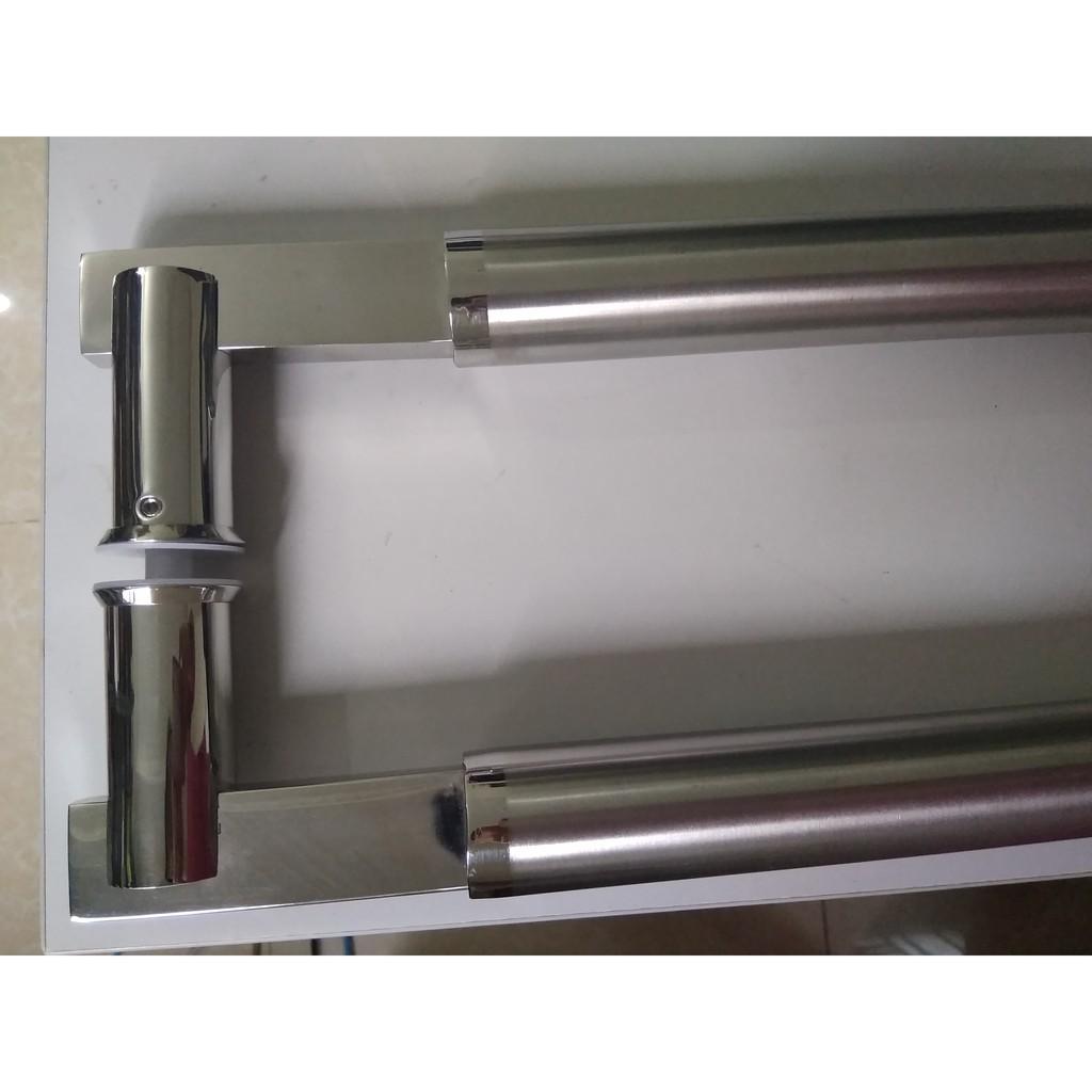 Tay kéo đẹp cho cửa thủy lực, Tay nắm cửa kính dài 60cm tâm lỗ 60cm