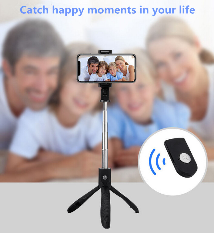 Gậy tự sướng selfie stick tripod có remote bluetooth  k05