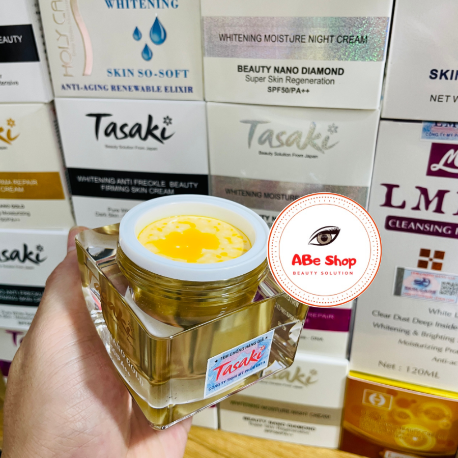 KEM TASAKI VÀNG - TRẮNG DA - NGỪA LÃO HÓA - PHỤC HỒI DA - WHITENING DERMA REPAIR COMPLEX CREAM 25G - BEAUTY NANO GOLD