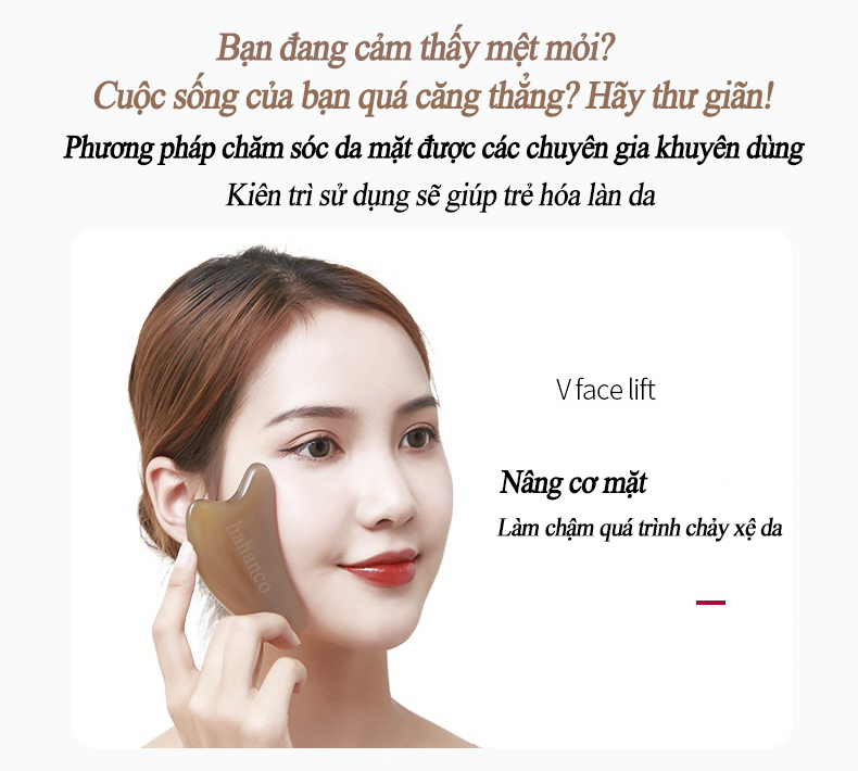 Dụng cụ mát xa bằng sừng siêu dày VIP - MH898 - làm mịn da mặt và toàn thân giúp lưu thông khí huyết