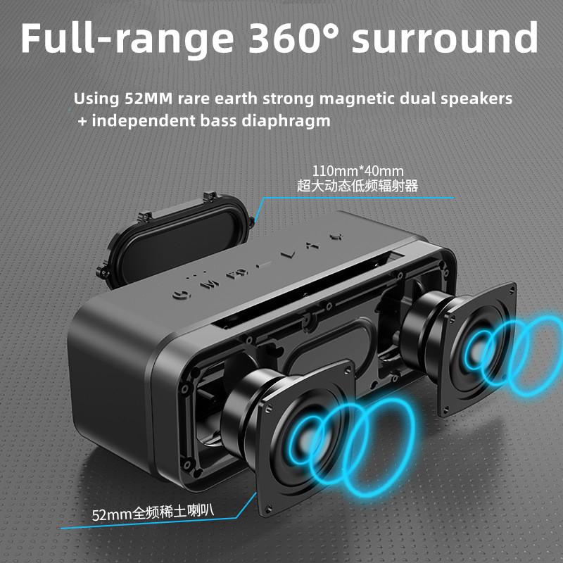 XDOBO WAKE 1983 50W STEREO BLUETOOT OUTEROOT STEREO High Subwofer Subwofer Subwofer không thấm loa siêu thấm nước 3D loa loa Color: Wake1983 pink