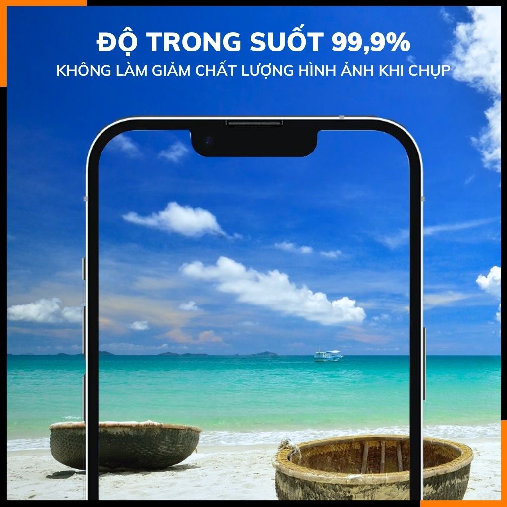 Cường lực camera ip 15, 15 plus KUZOOM viền nhiều màu chất lượng rõ nét bảo vệ toàn diện cụm camera phụ kiện huỳnh tân store