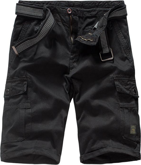 Summer large size cotton washed shorts wild simple youth overalls shorts