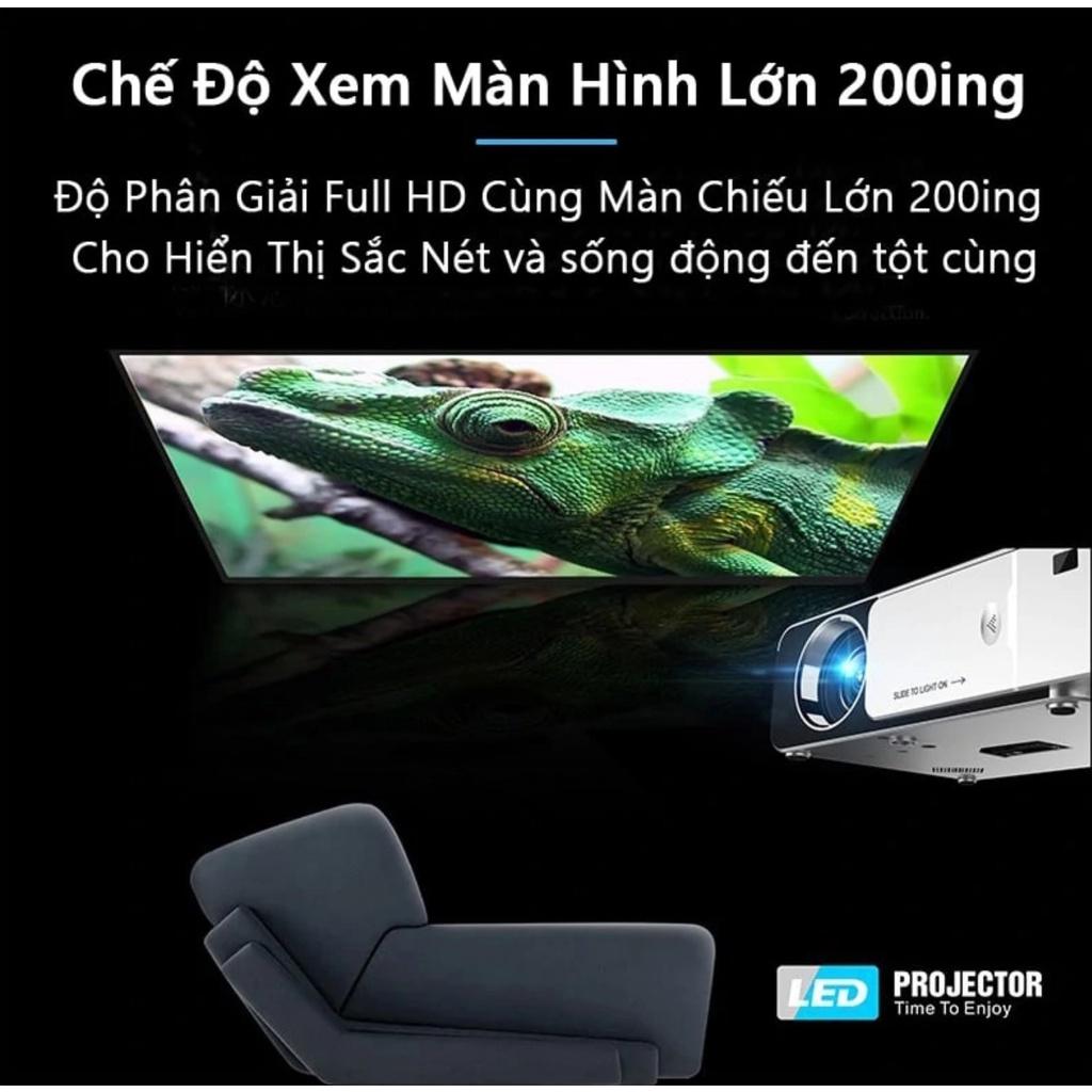 Máy Chiếu Mini T6 Hệ Điều Hành Android Kết Nối Wifi Ram 1G Rom 8Gb