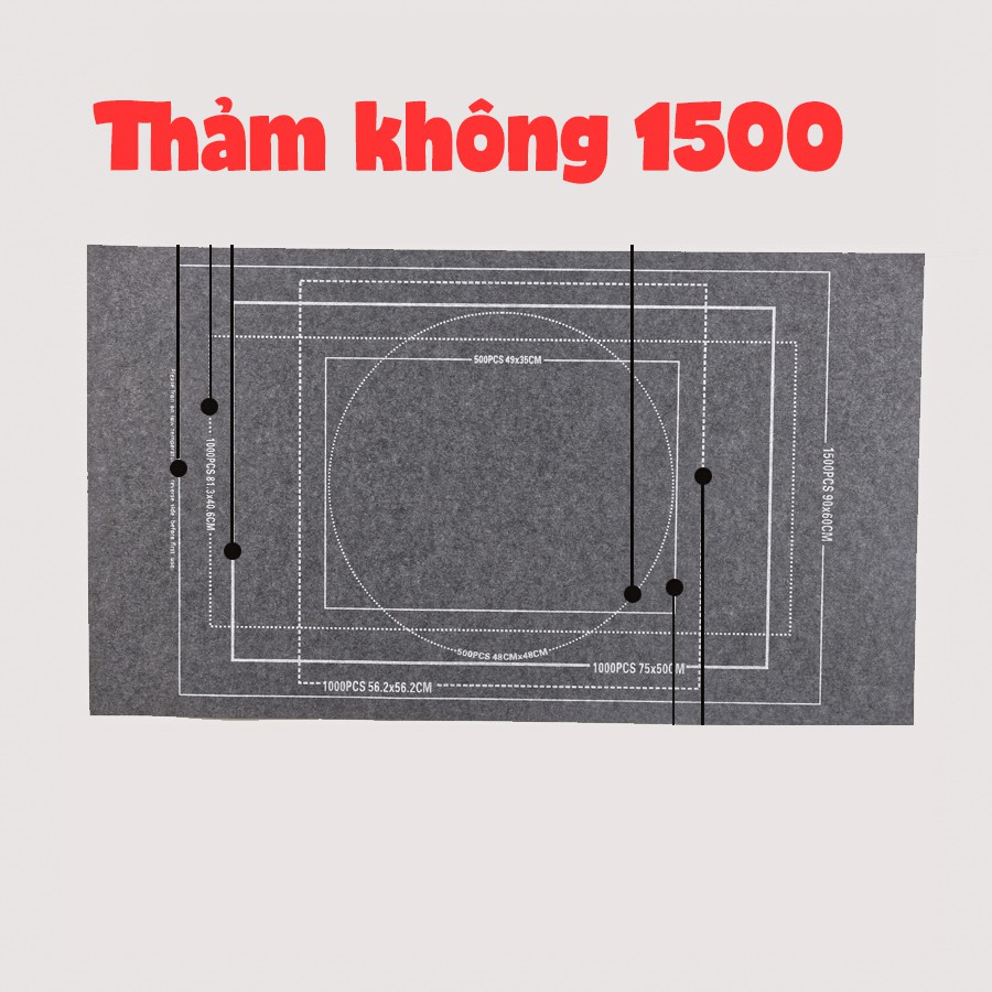 Thảm Ghép Tranh Xếp Hình 1000 1500 2000 3000 6000 mảnh - Bộ Phụ Kiện Jigsaw Puzzle - Tấm Cuộn