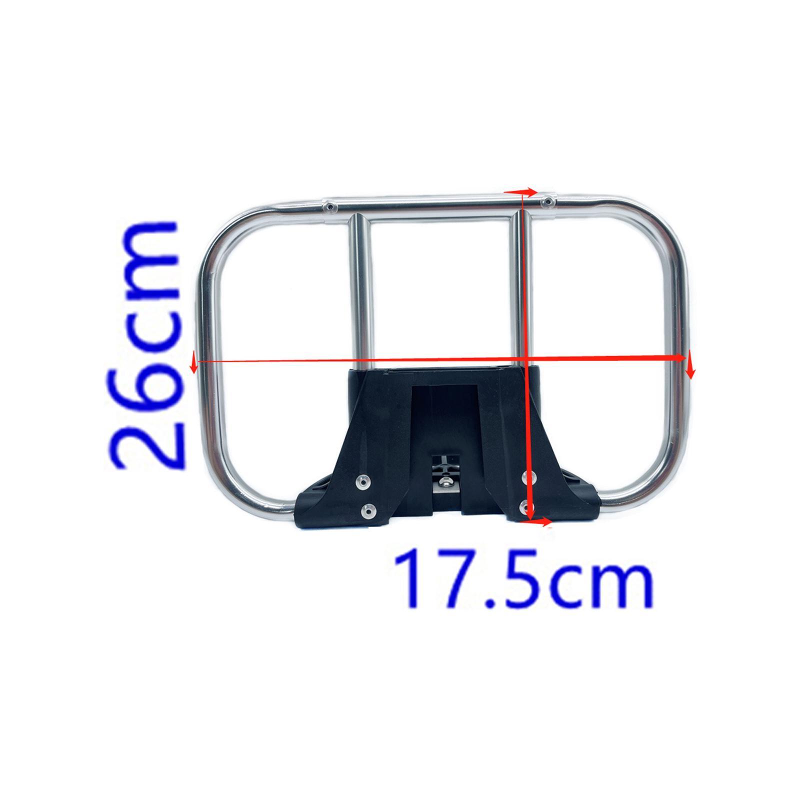 Folding Bike Carrier Bracket Front Carrier Frame Alloy Bag Rack for Backpack