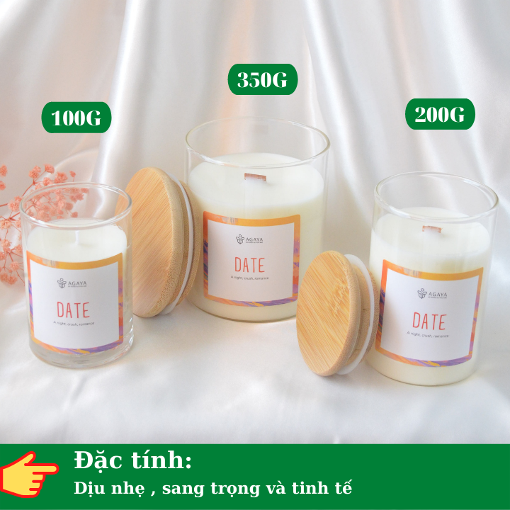 Nến thơm phòng ngủ AGAYA Candle Cup,Nến thơm giúp giảm stress,thư giãn,ngủ ngon,trang trí decor phòng,làm quà tặng