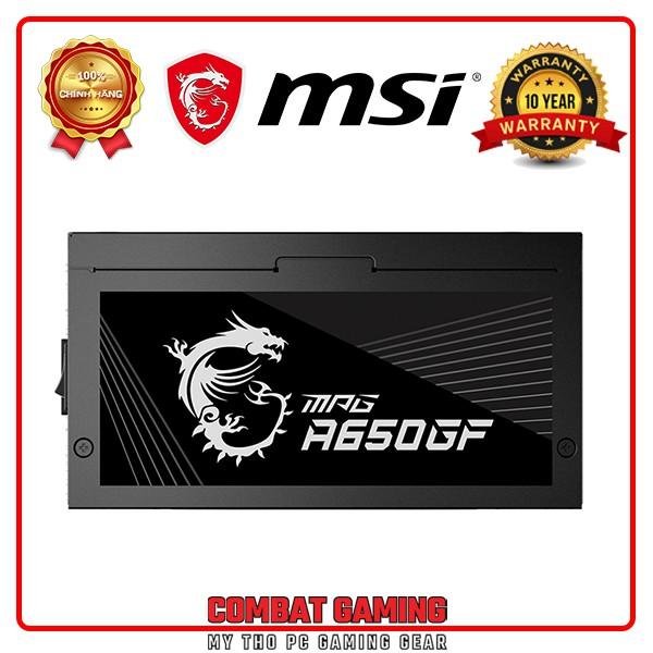 Nguồn Máy Tính MSI MPG A650GF 650W- Hàng Chính Hãng