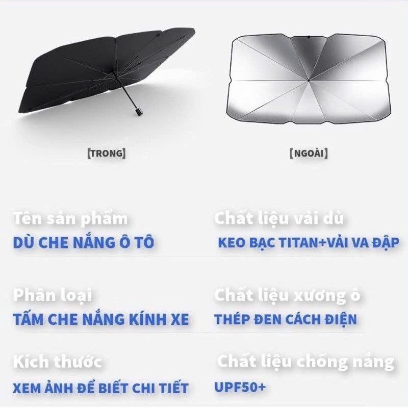 Ô Che Nắng Bên Trong Kính Lái Ô Tô - Dù Che Nắng Ô Tô Kính Lái
