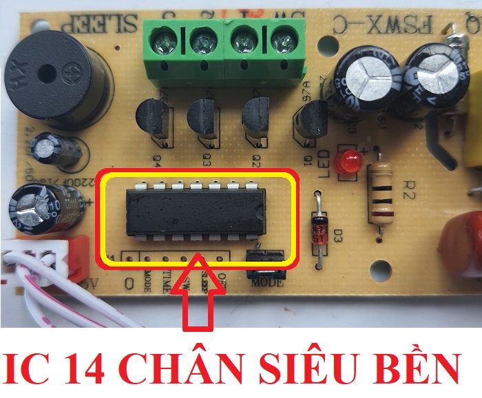 Bộ điều khiển từ xa cho quạt TIẾNG VIỆT CÓ SƠ ĐỒ ĐẦU NỐI MẠCH TO XỊN IC 14 CHÂN CÓ CẦU CHÌ CHỐNG QUÁ TẢI mạch quạt điều khiển từ xa cho quạt bàn quạt treo tường quạt điều khiển từ xa