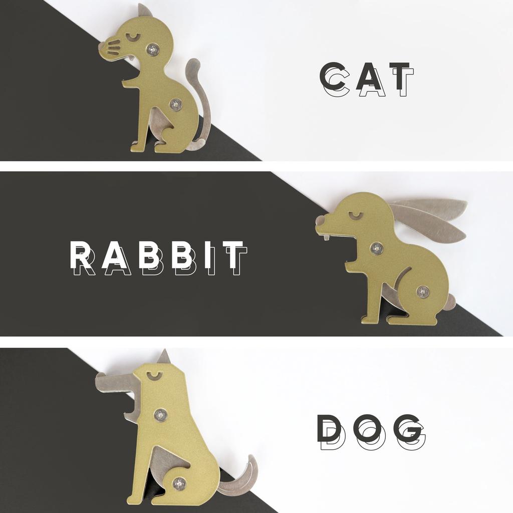 Dụng Cụ Khui Bia/ Mở Nắp Chai, Quà Tặng Cao Cấp (Smart Dog, Lucky Rabbit, Purrfect Cat)