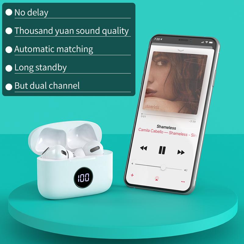 Cho Airpoddings Pro 3 Tai Nghe Không Dây Bluetooth Tai Nghe TWS Điều Khiển Cảm Ứng Thể Thao Tai Nghe 300MAh Sạc Hộp Cho Apple Android
