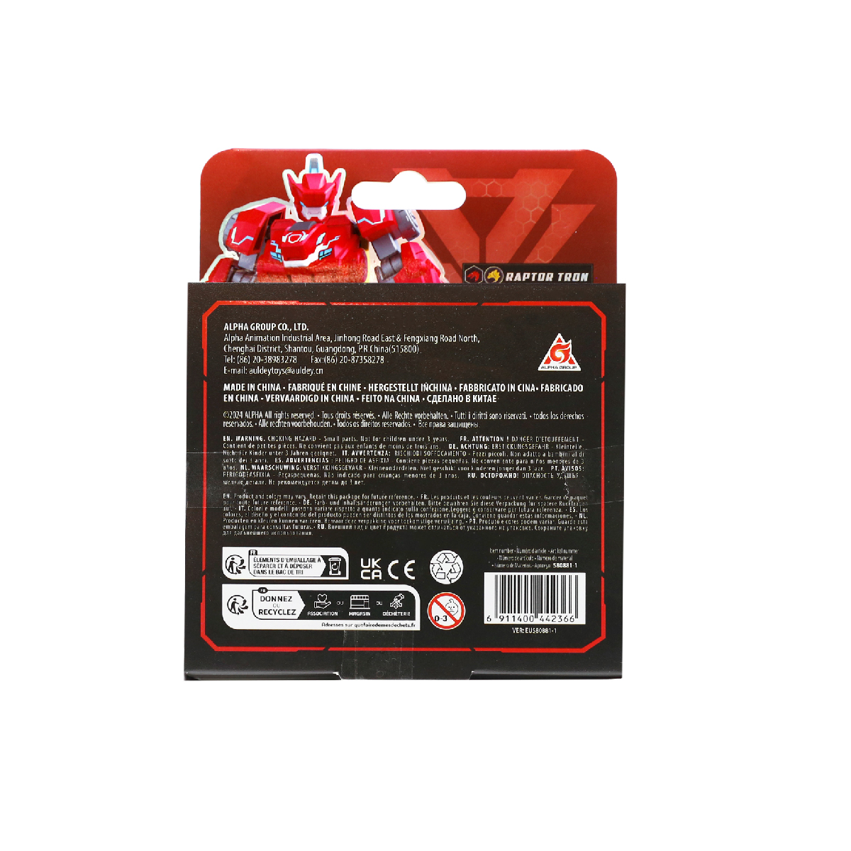 Đồ Chơi Mô Hình Lắp Ráp Robot Dinoster - Raptor Tron Sức Mạnh DINOSTER EU580881-1