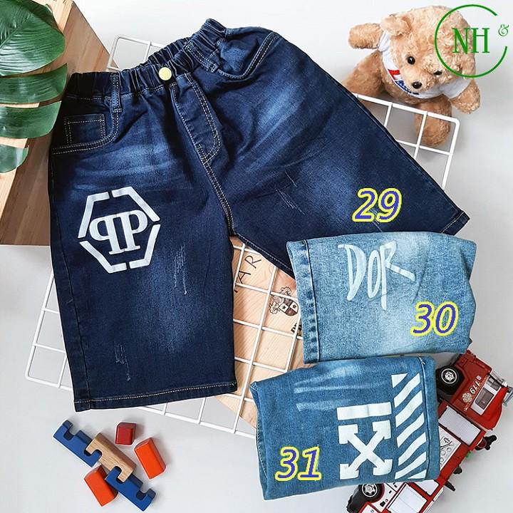 Quần short cho bé 30kg đến 50kg - quần short jean co giãn - NH Kids Shop