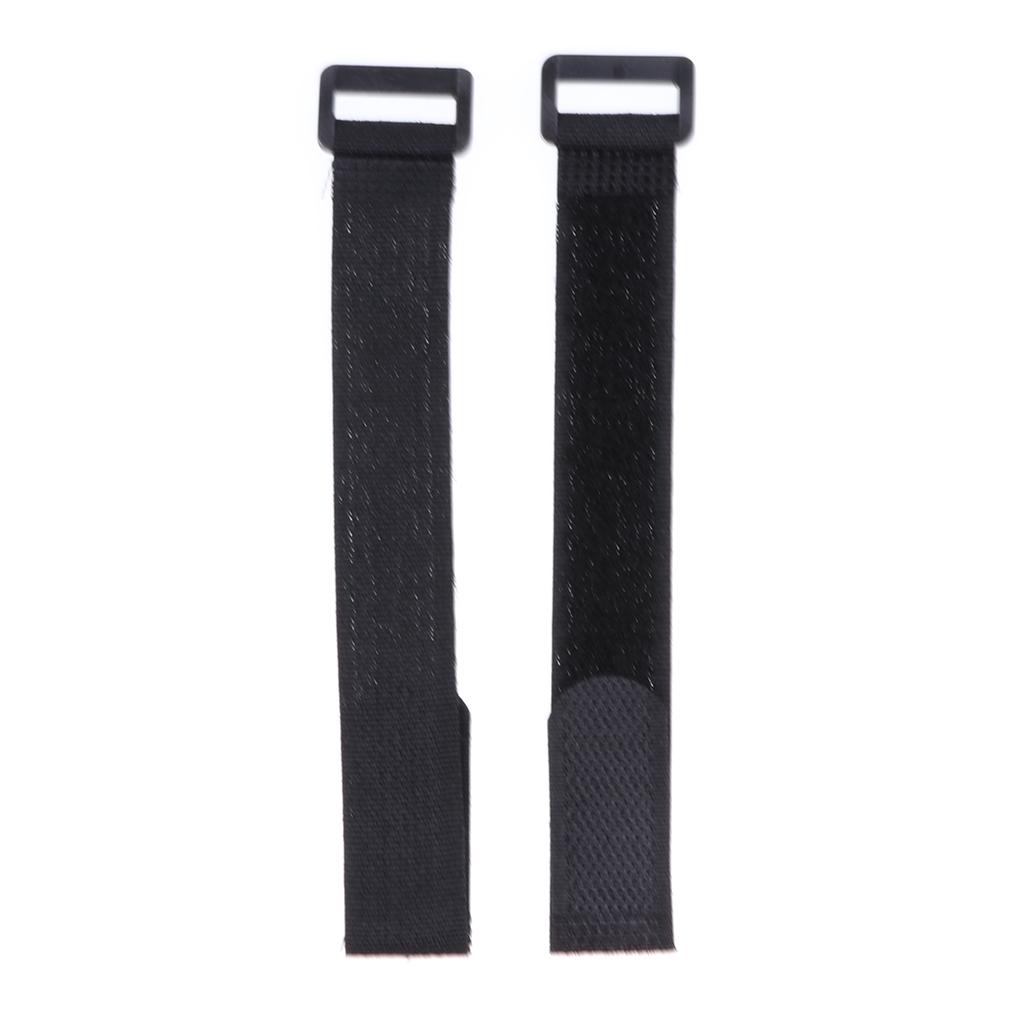 2x10 Pcs Fishing Rod Belt Bands Ties Straps Magic Sticker black