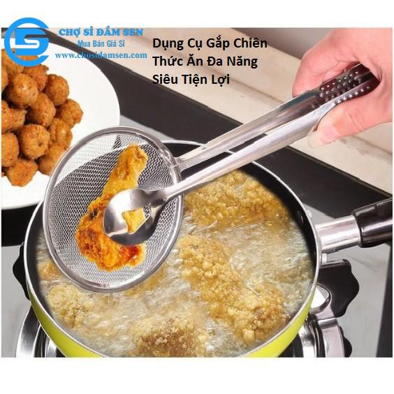 Dụng cụ gắp chiên, kẹp thức ăn đa năng siêu tiện lợi