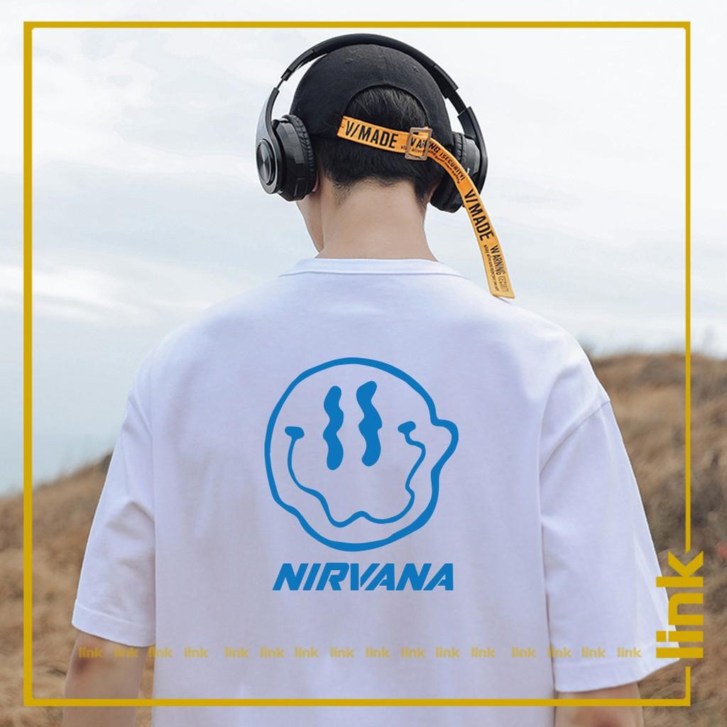 Áo phông NIRVANA mặt méo độc lạ đủ màu tay dài form rộng
