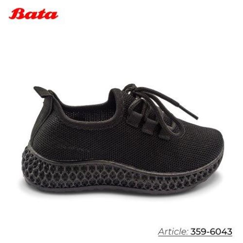 Giày sneaker trẻ em Thương hiệu Bata màu đen 359-6042