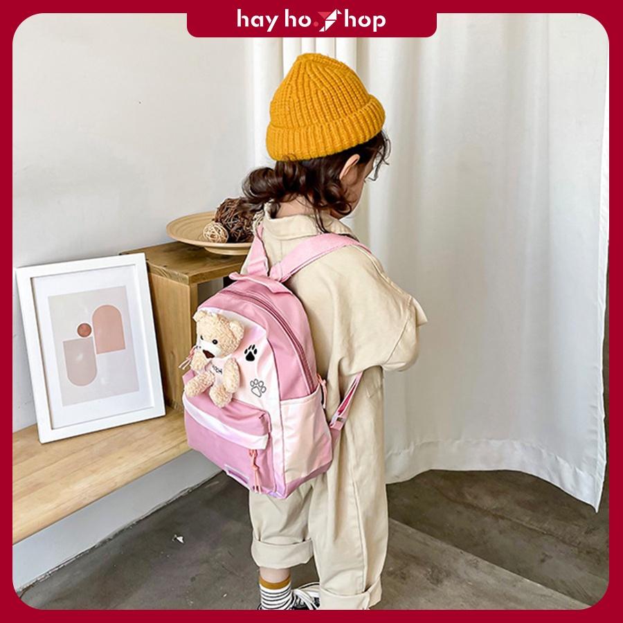Balo cho bé mẫu giáo hình thú bông đáng yêu phong cách Hàn Quốc thời trang siêu nhẹ cho bé đi học tham quan