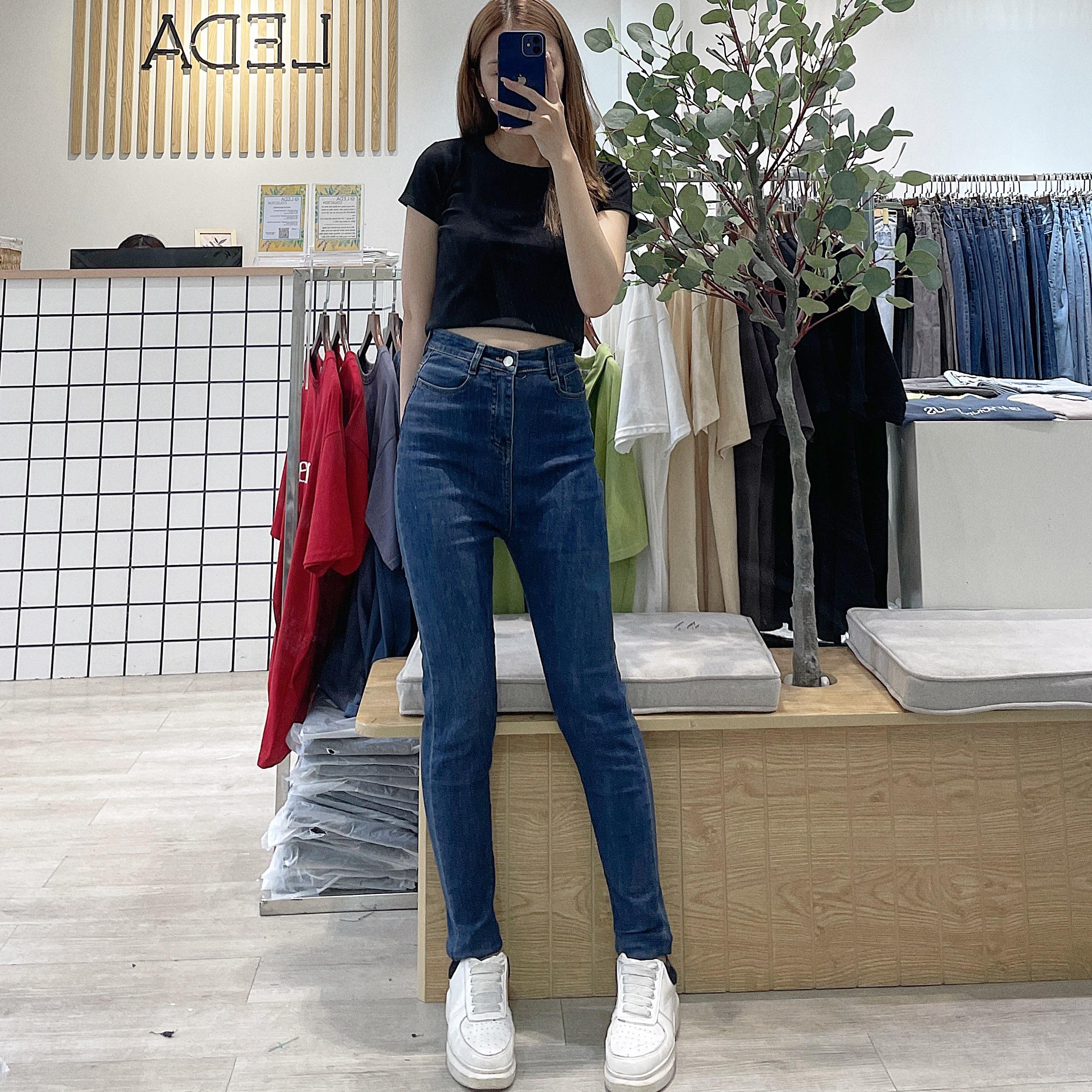 Quần Jean Ống Ôm Co Dãn - Leda