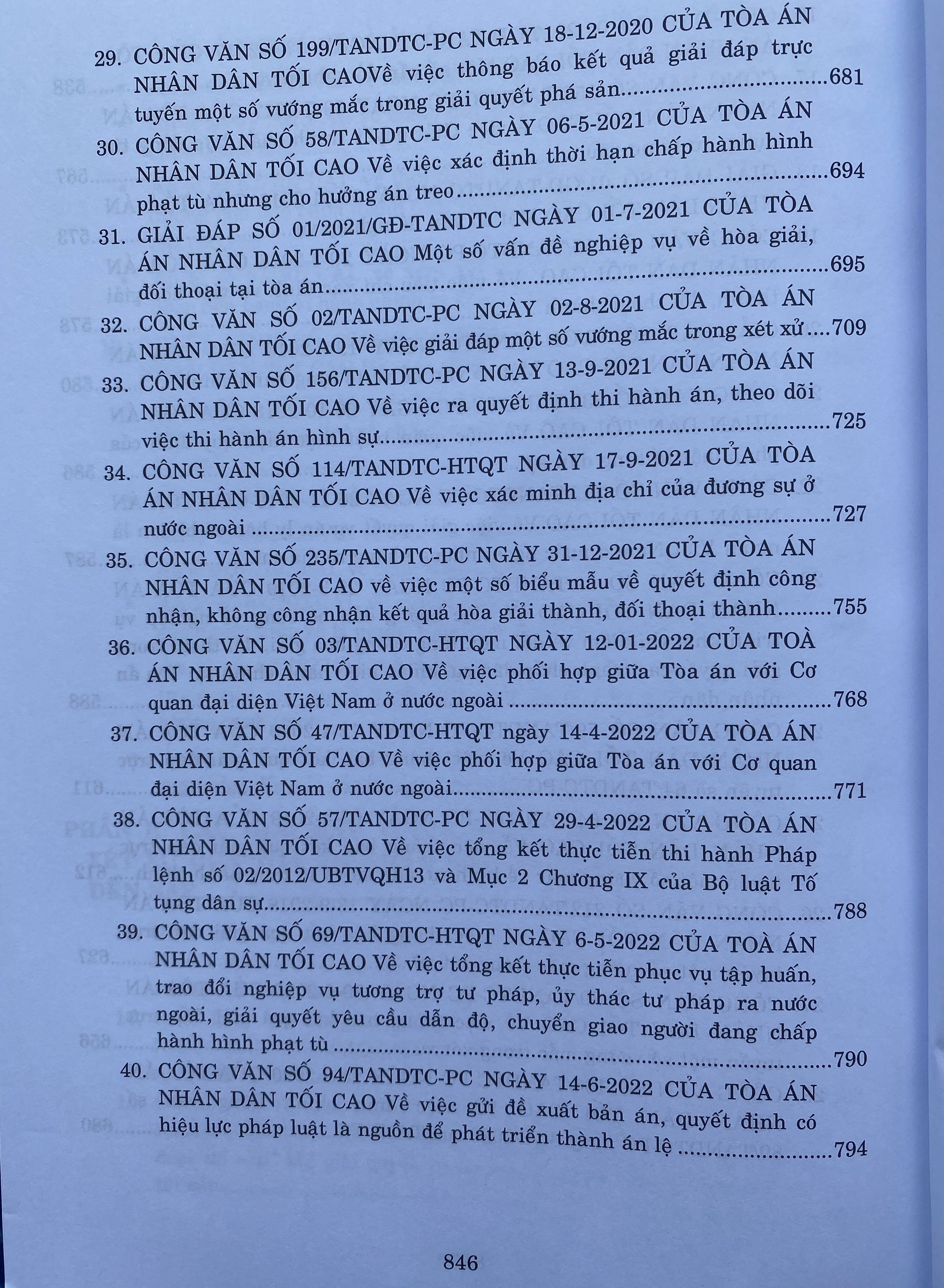 Hệ Thống 70 Án Lệ Và Các Giải Đáp Vướng Mắc Trong Nghiệp Vụ Xét Xử Của Tòa Án Nhân Dân Tối Cao Từ Năm 2016 Đến Nay