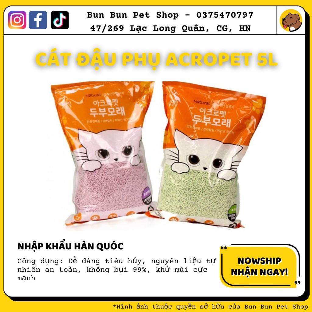 Cát đậu phụ Acropet cho mèo 5L