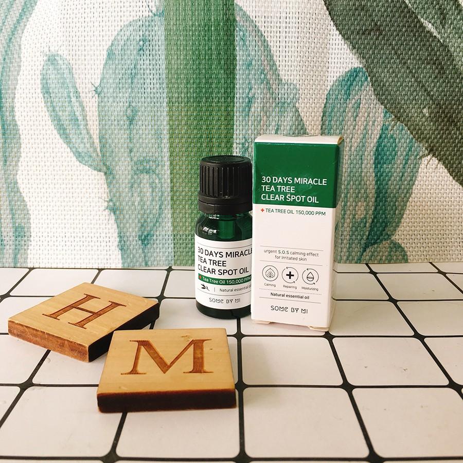 Tinh dầu tràm trà làm giảm mụn hiệu quả Some by mi 30 days miracle tea tree clear spot oil 10ml