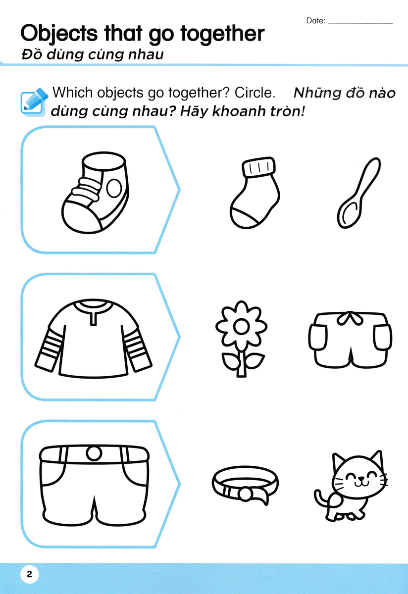 Toán Song Ngữ Tiền Tiểu Học - Activity Book - Sách Luyện Tập 3 _NN