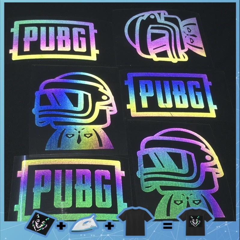 decal phản quang 7 màu là ủi vào áo pubg