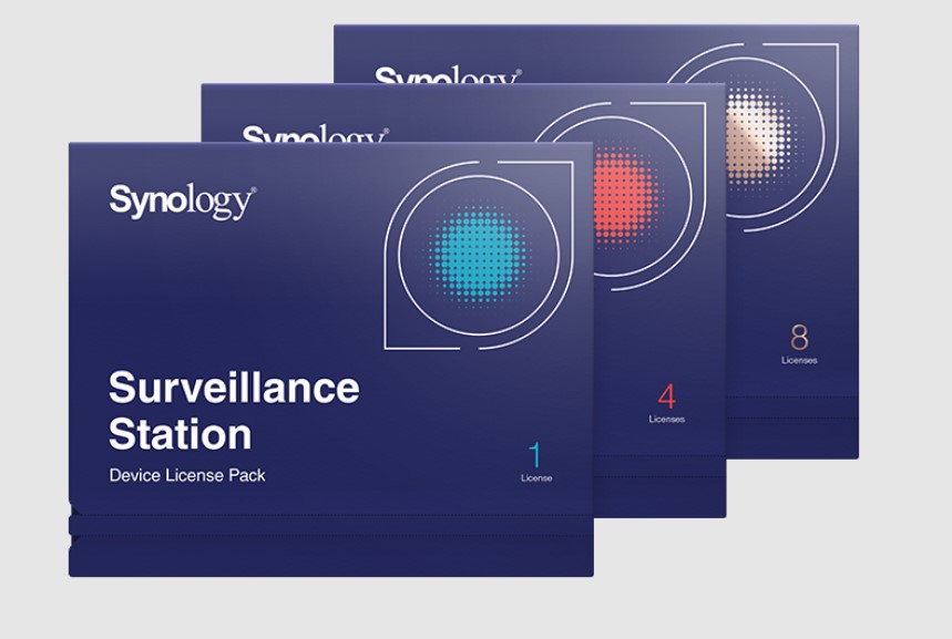 Gói license pack 1 dùng cho thiết bị Synology Surveillance được thiết kế để triển khai camera - Hàng chính hãng
