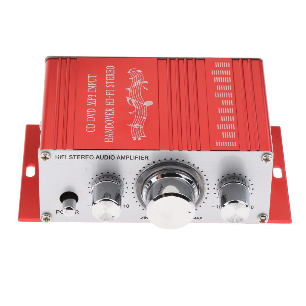 3X  Stereo Amplifier Amp Radio MP3 20W 12V for Car Home System-Red