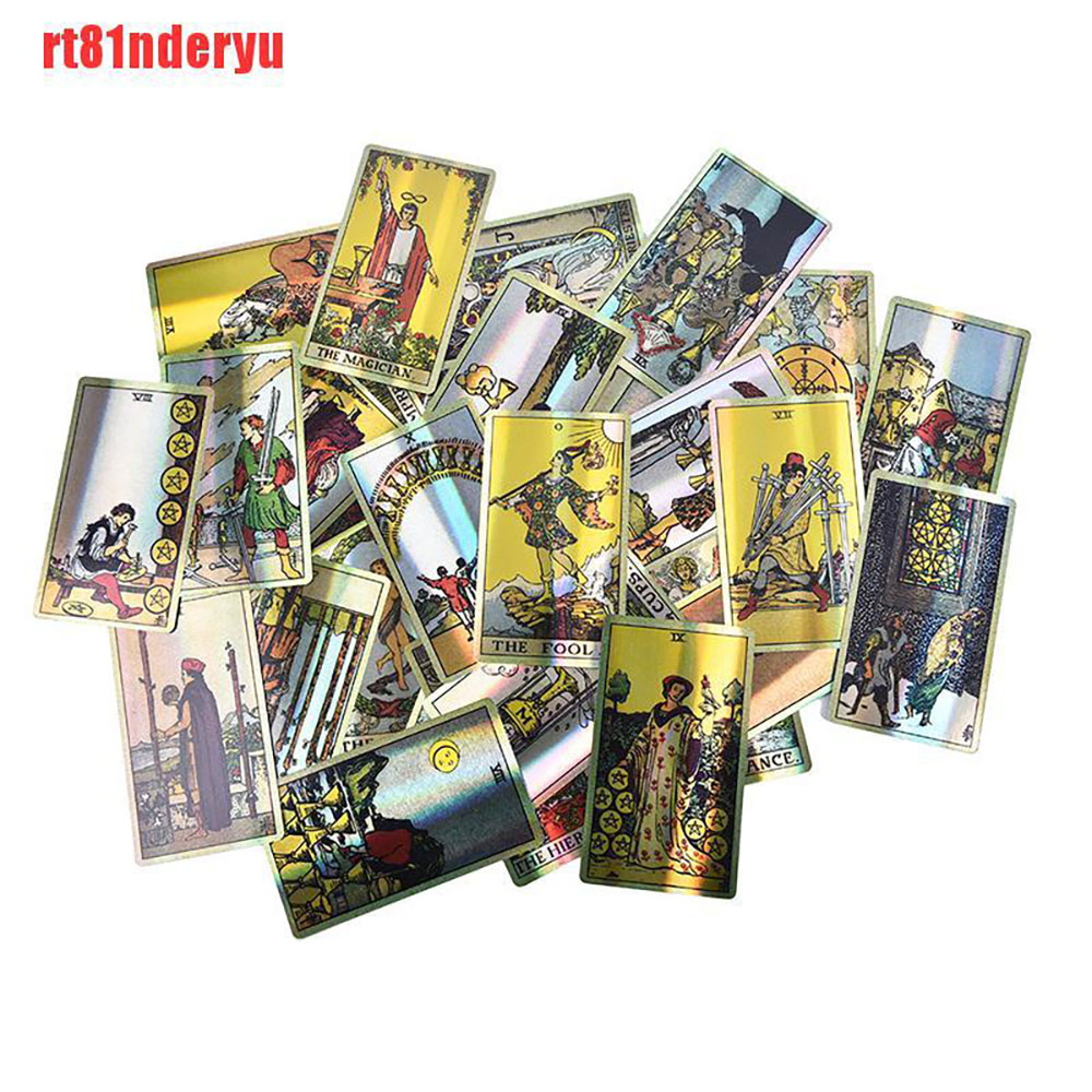 Bài Tarot A.E Waite Tarot Holographic Phiên Bản Óng Ánh Đặc Biệt Đá Thanh Tẩy