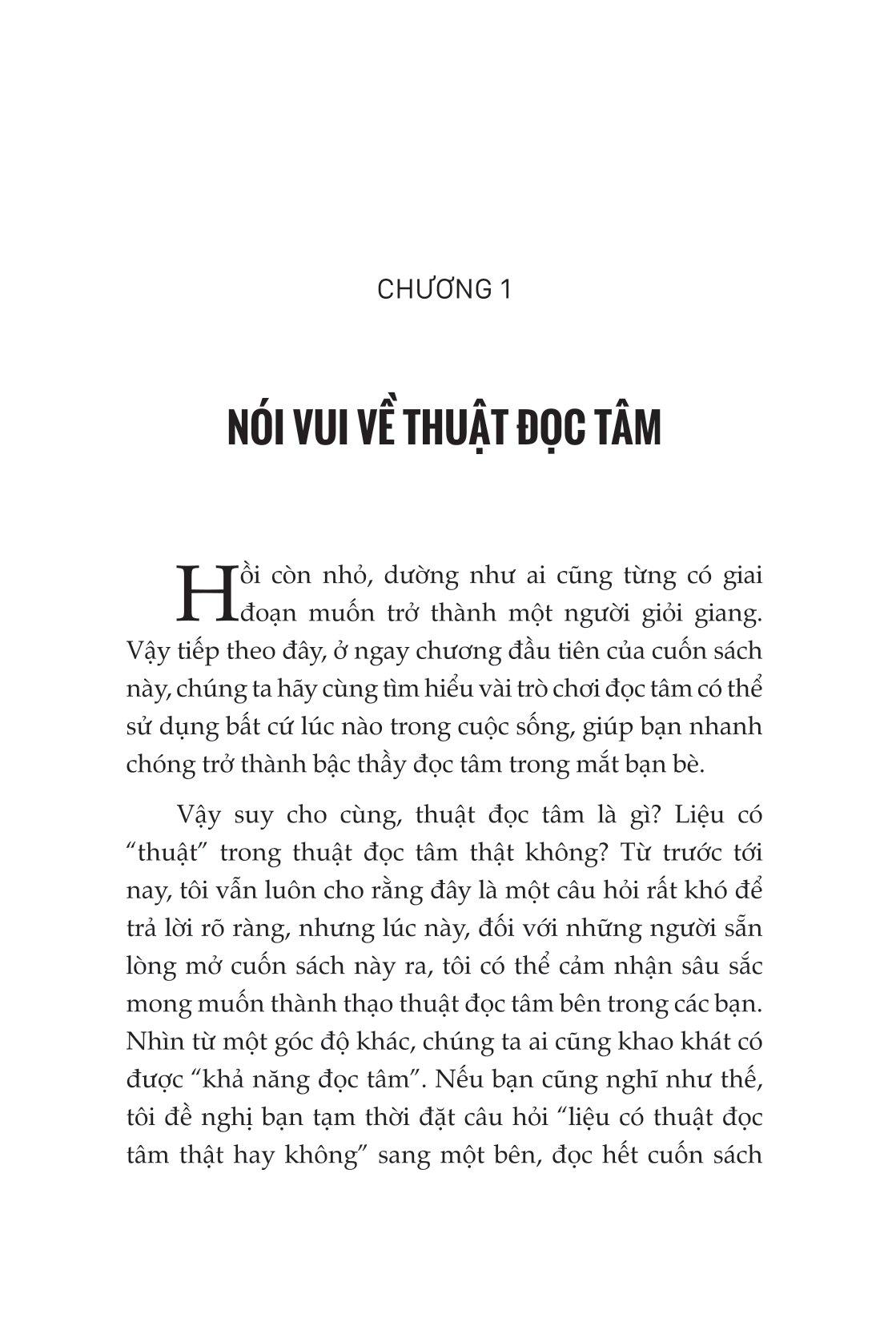 Đọc Suy Nghĩ - Thấu Tâm Can